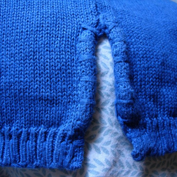 Vtg International Sportswear Oversized Knit Sweater Tunic TOP, Size 2X-3X Blue - Picture 6 of 7